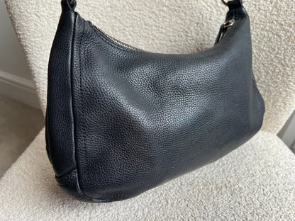 Prada Belted Zip Shoulder Bag Vitello Daino