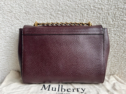 Mulberry Oxblood Regular Lily with Gold Hardware (RRP £995)