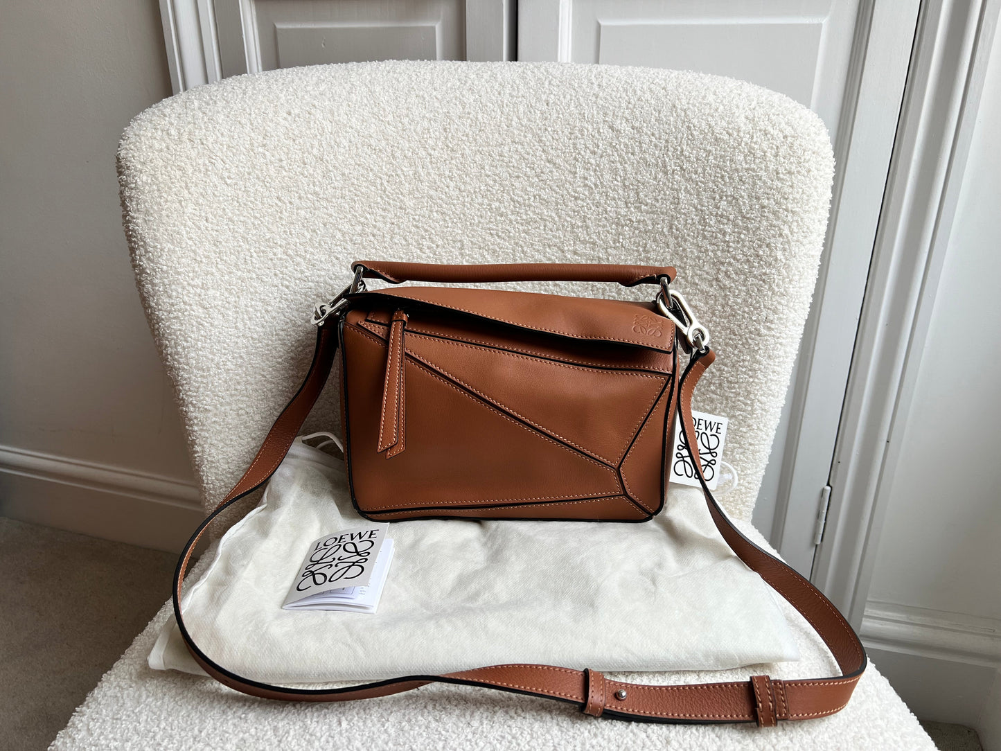 Loewe Tan Small Puzzle Bag (RRP £2550)
