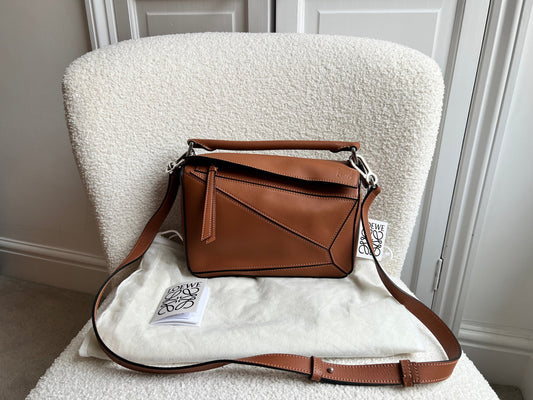Loewe Tan Small Puzzle Bag (RRP £2550)