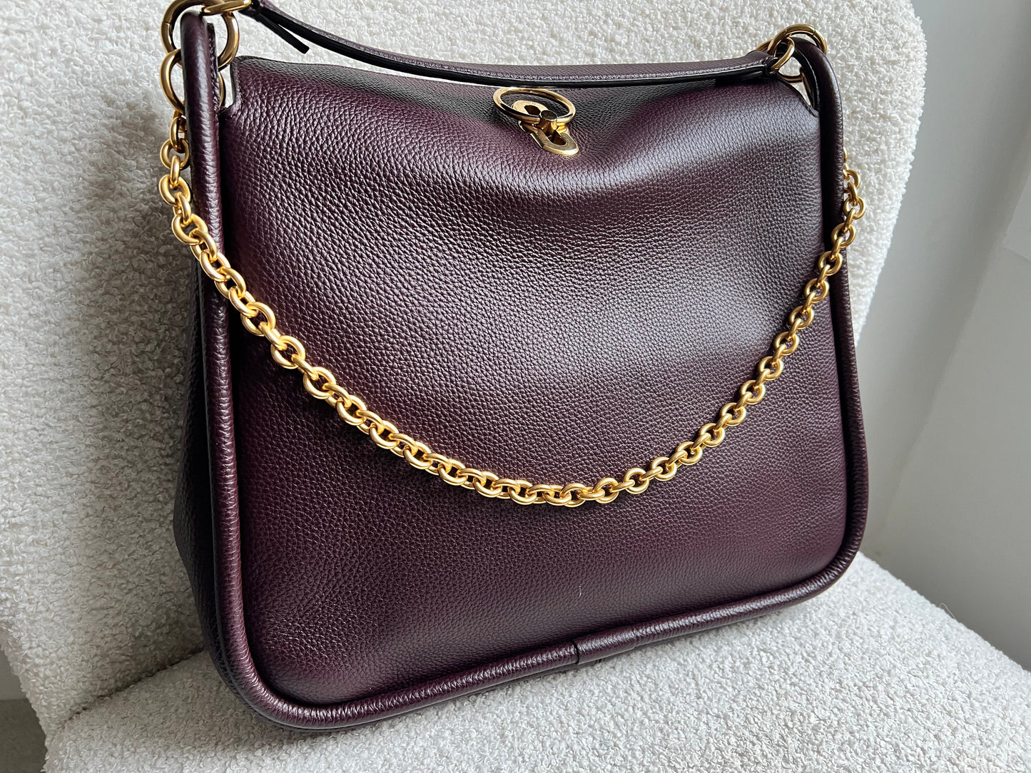 Mulberry Large Leighton in Oxblood with Gold Hardware (RRP £1,095)
