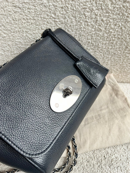 Mulberry Midnight Regular Lily with Silver Hardware (RRP £1095)