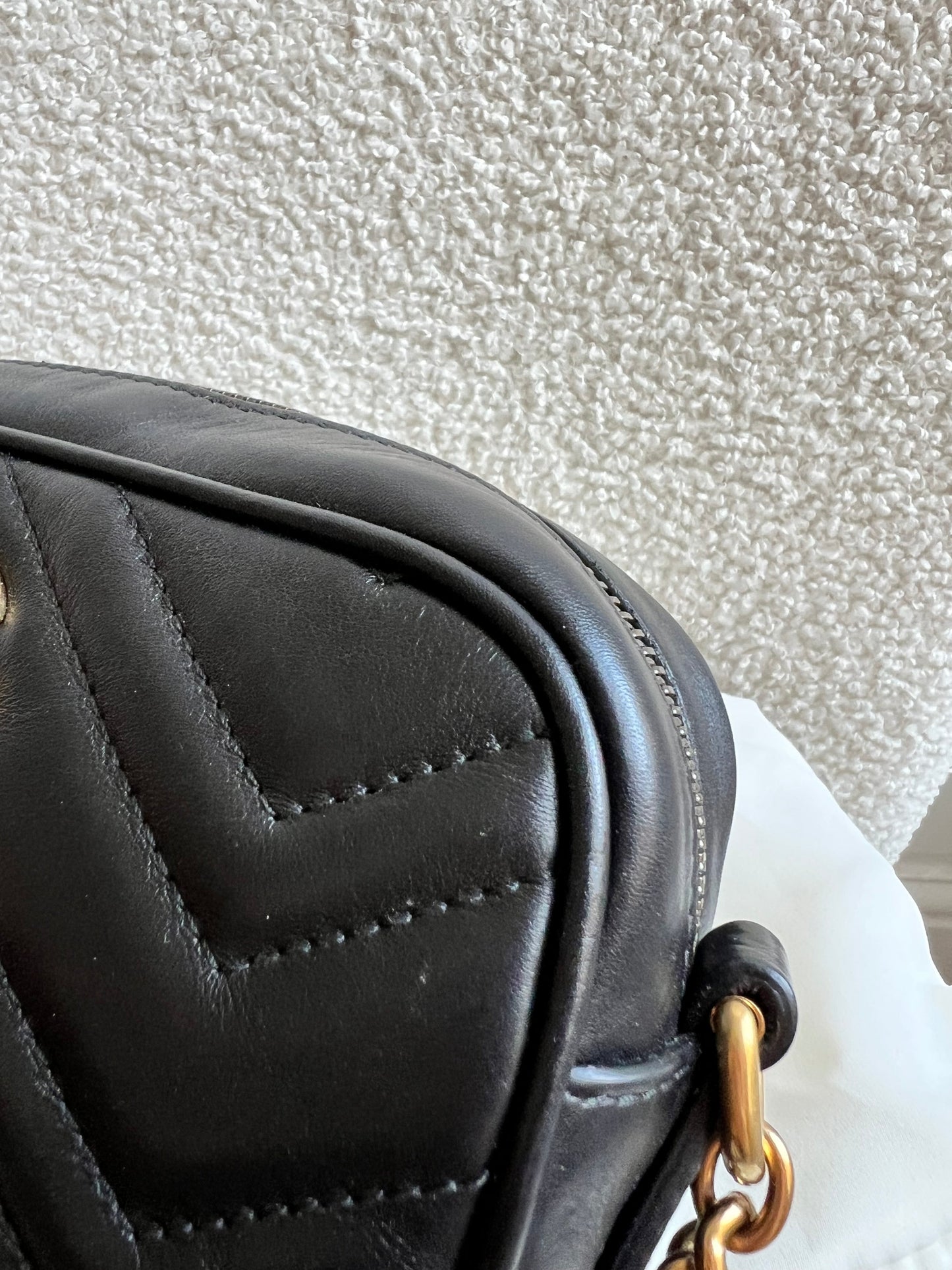 Gucci GG Black Marmont Mini Shoulder Bag (RRP £1,360)