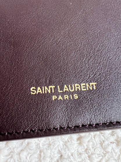 Yves Saint Laurent (YSL) Puffer Clutch Pouch in Tweed (RRP £710)