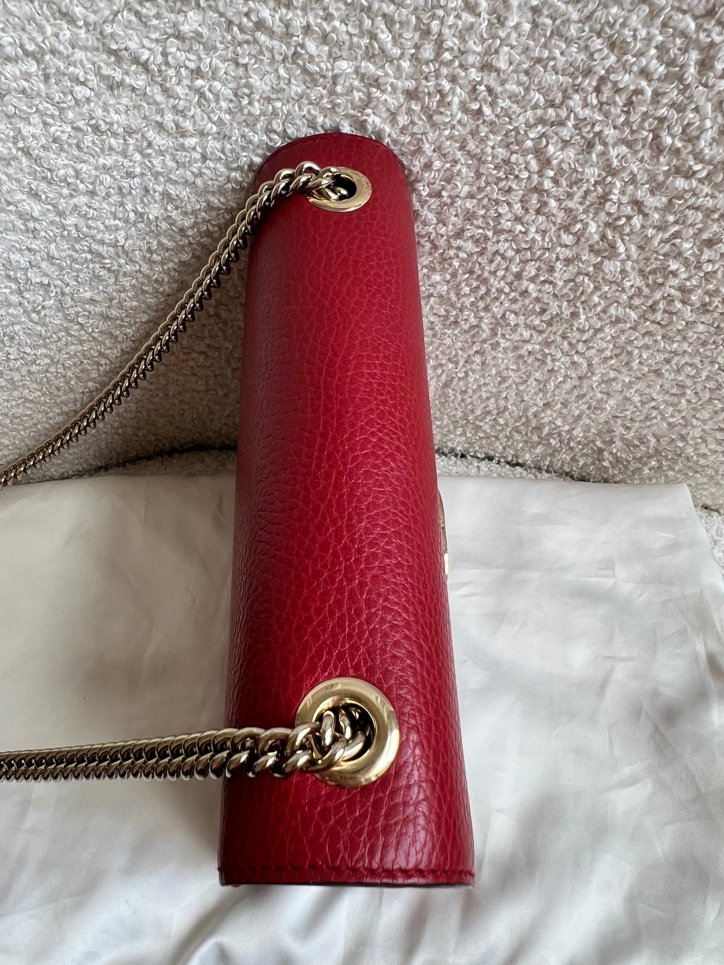 Gucci Interlocking GG Red Small Shoulder Bag