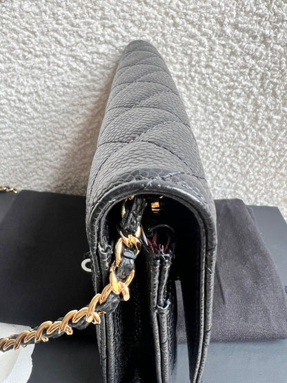 Chanel Black Caviar Wallet on Chain (RRP £2,930)