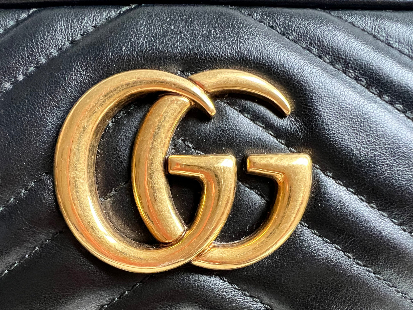 Gucci GG Black Marmont Small Shoulder Bag (RRP £1440)