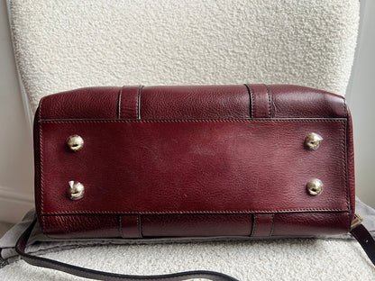 Mulberry Oxblood Small Double Zip Bayswater Tote (£1500)