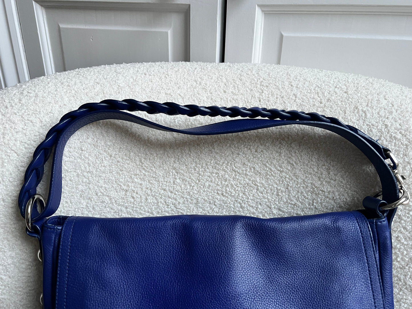 Mulberry Blue Daria Satchel (RRP £795)