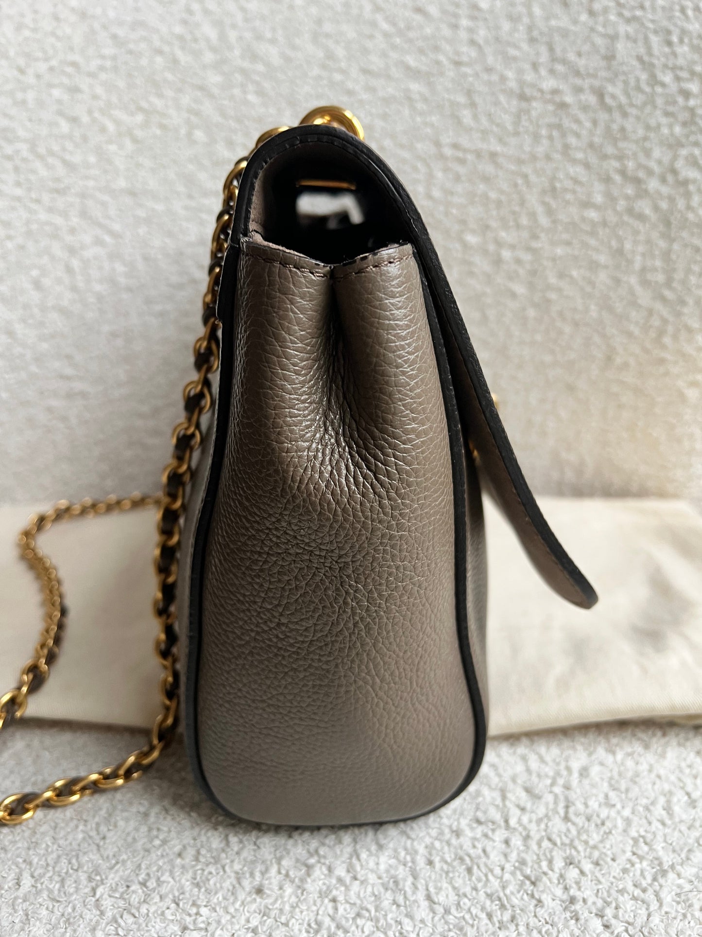 Mulberry Clay Medium Lily with Gold Hardware (RRP £1095)