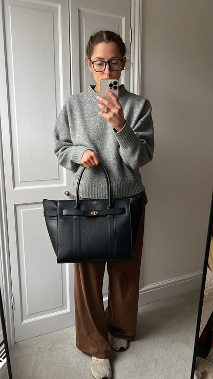 Mulberry Black Zipped Bayswater (RRP £1,350)