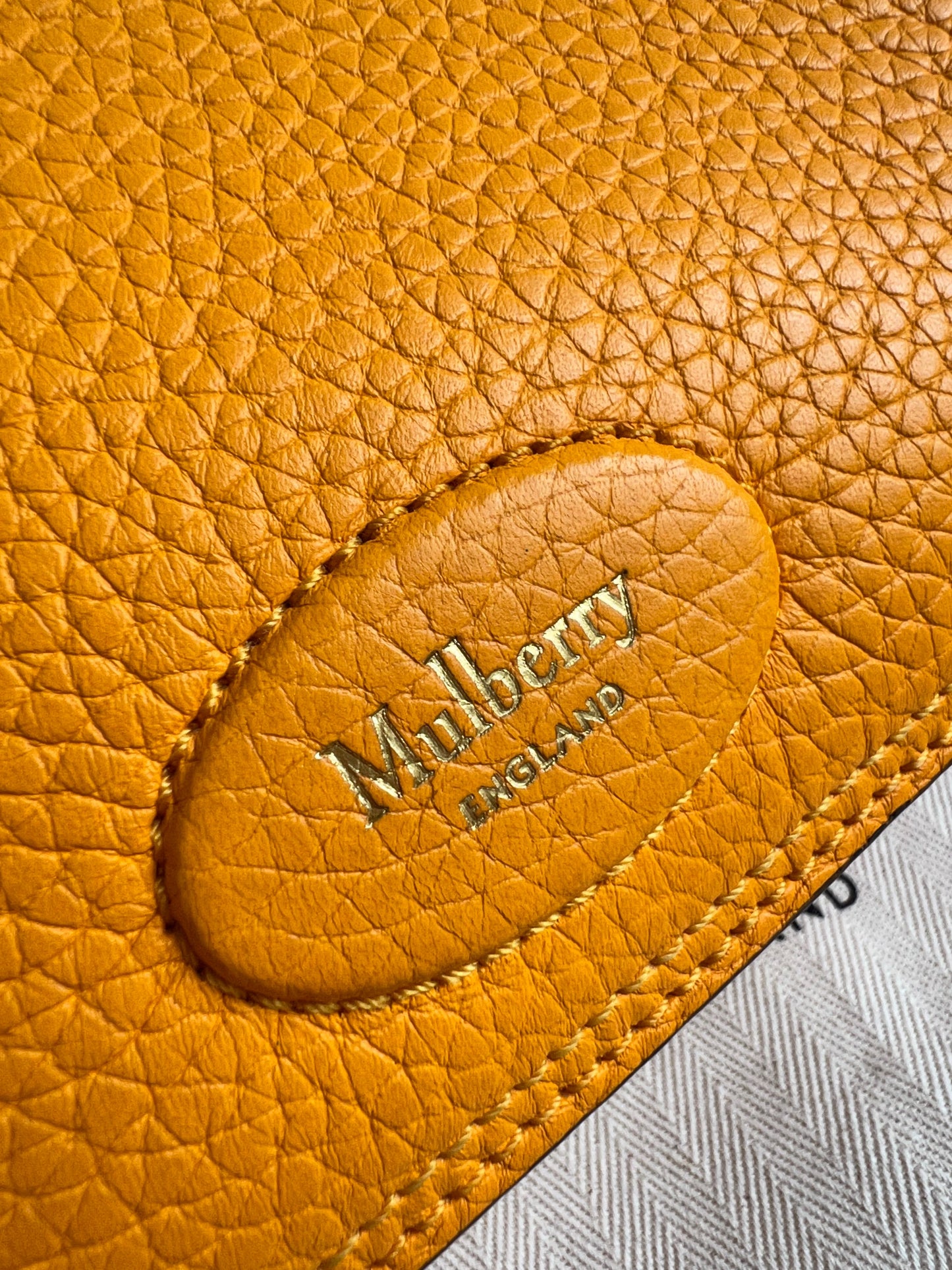 Mulberry Billie in Double Yellow Small Classic Grain (RRP £895)