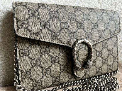 Gucci Dionysus GG Supreme Chain Wallet (RRP £1400)