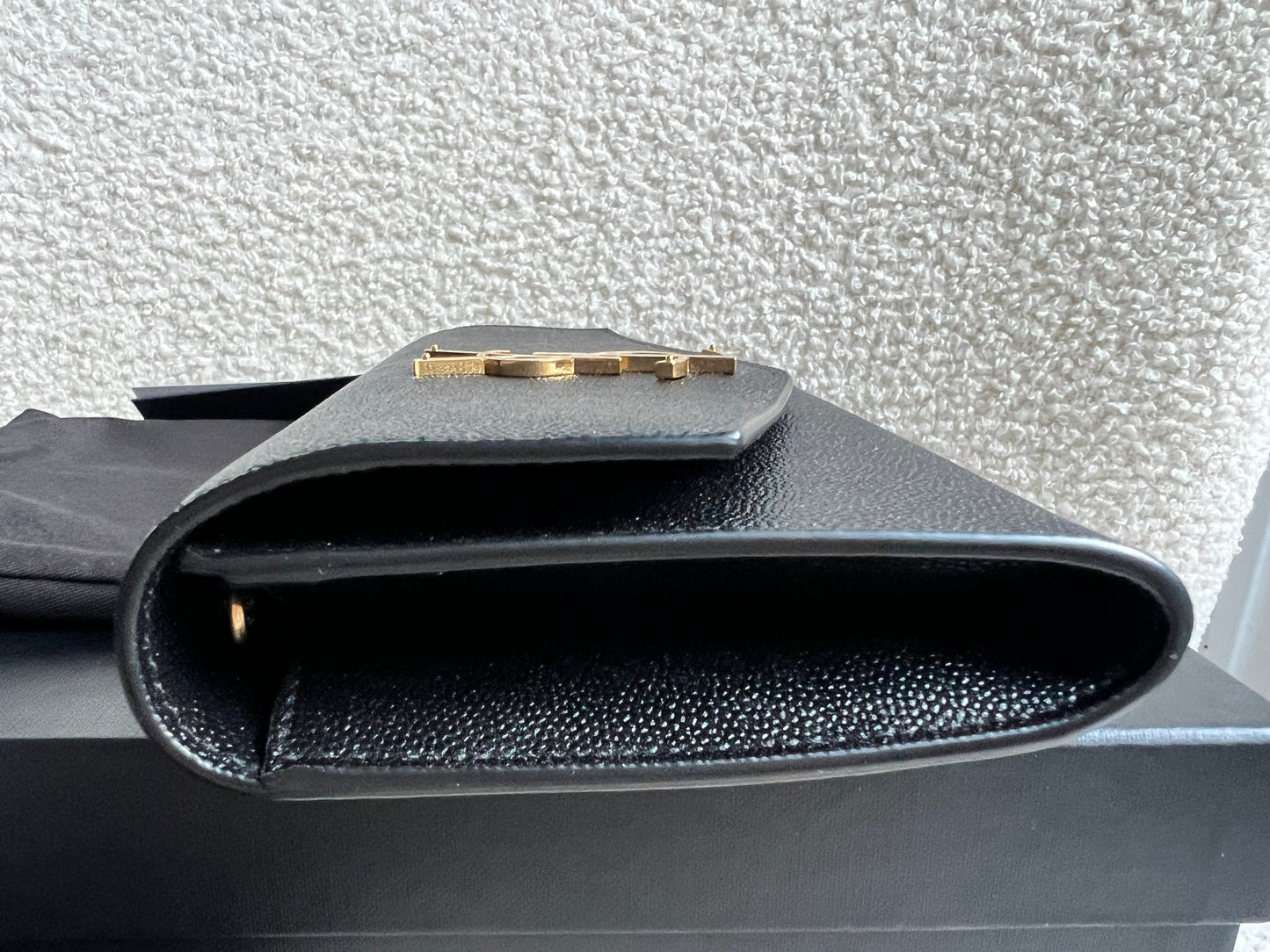 Yves Saint Laurent (YSL) Black Uptown Chain Wallet (RRP £1110)