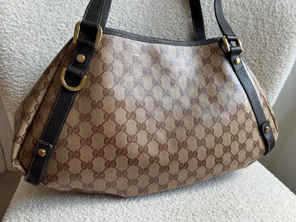 Gucci GG Coated Canvas Abbey Hobo