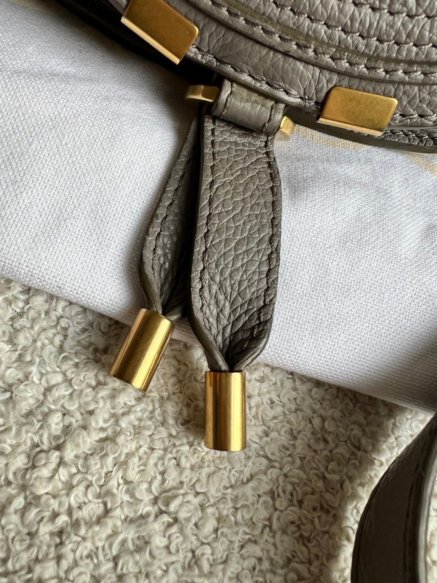 Chloe Small Cashmere Grey Marcie Saddle Bag (RRP £1050)