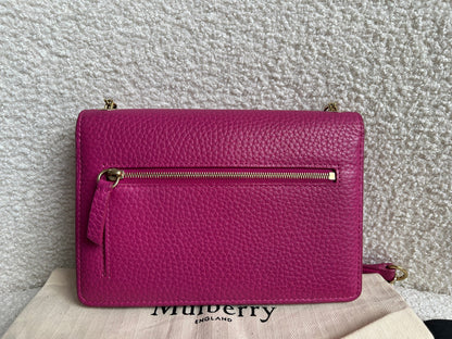 Mulberry Pink Small Darley Shoulder Bag (RRP £695)