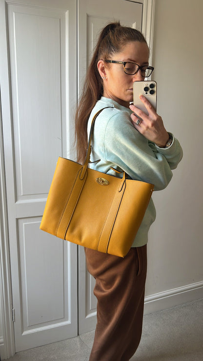 Mulberry Small Deep Amber Bayswater Tote (RRP £795)