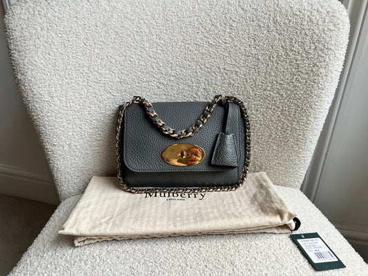 Mulberry Solid Grey Regular Top Handle Lily (RRP £1095)