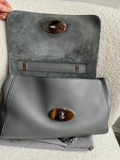 Mulberry Charcoal Grey Medium Top Handle Lily (RRP £1075)