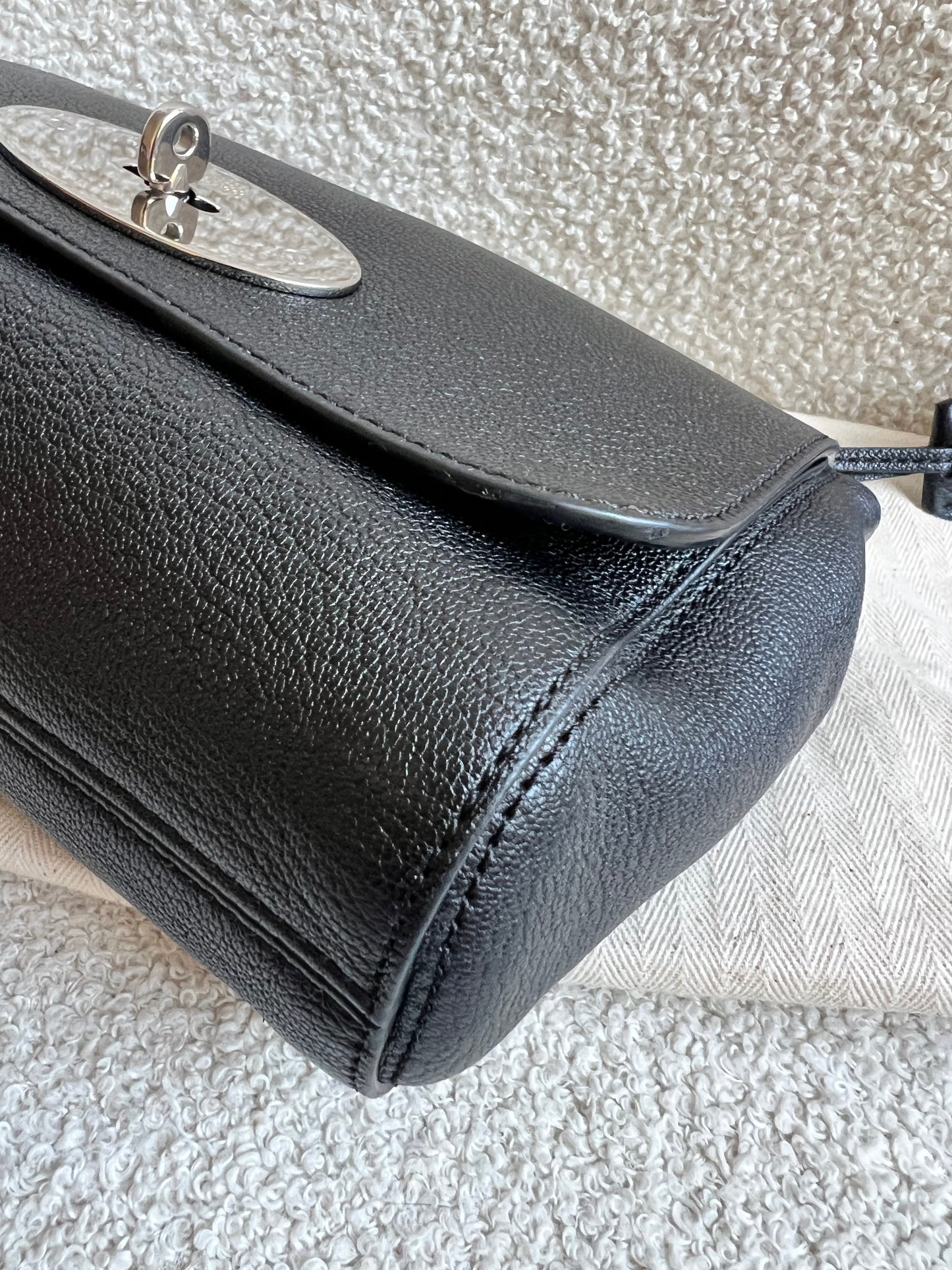 Mulberry Black Regular Lily with Silver Hardware (RRP £995)