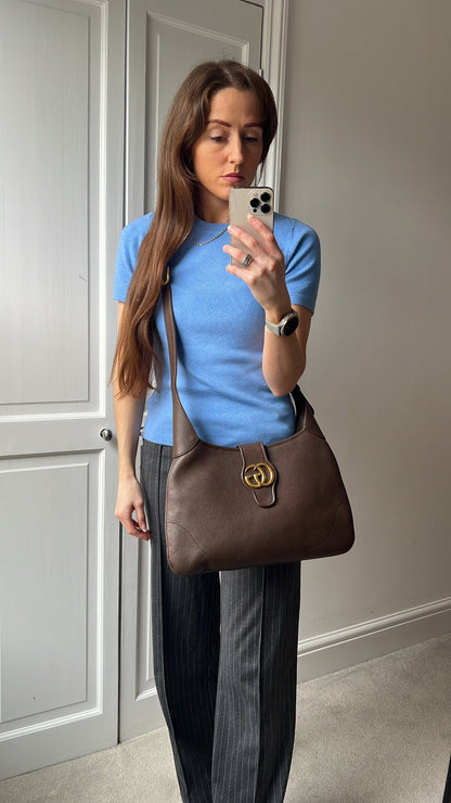 Gucci Brown Large Aphrodite Shoulder Bag (RRP £1760)