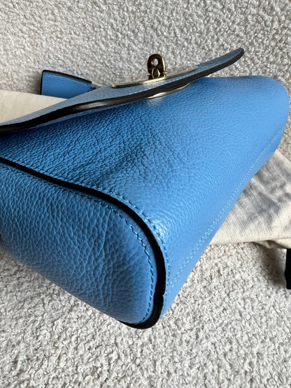 Mulberry Cornflower Blue Regular Lily with Gold Hardware (RRP £995)
