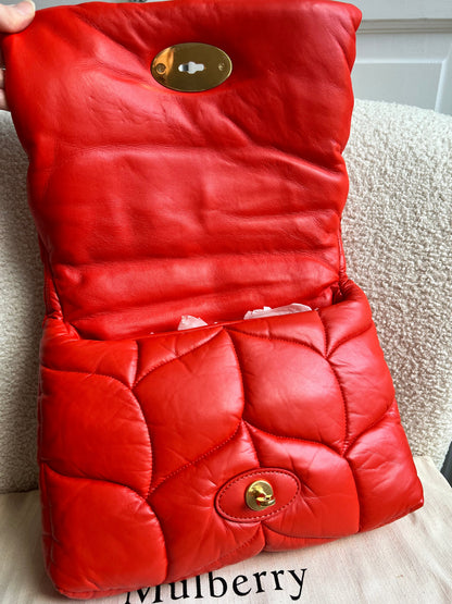 Mulberry Coral Orange Softie in Pillow Effect Nappa Leather (RRP £1650)