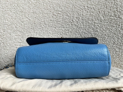 Mulberry Cornflower Blue Regular Lily with Gold Hardware (RRP £995)