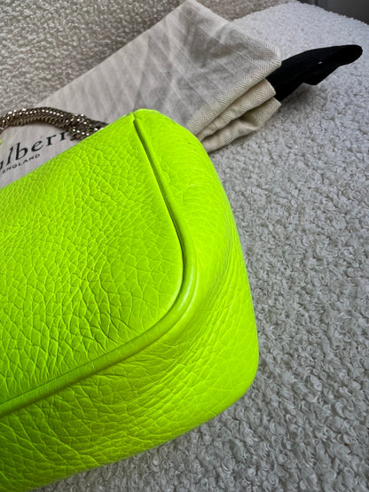 Mulberry Neon Yellow Mini Darley Shoulder Bag (RRP £725)