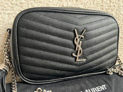Yves Saint Laurent (YSL) Black Mini Lou Camera Bag (RRP £1285)