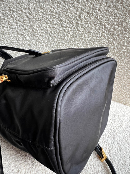 Prada Re-Nylon Duet Black Bucket Bag (RRP £1380)