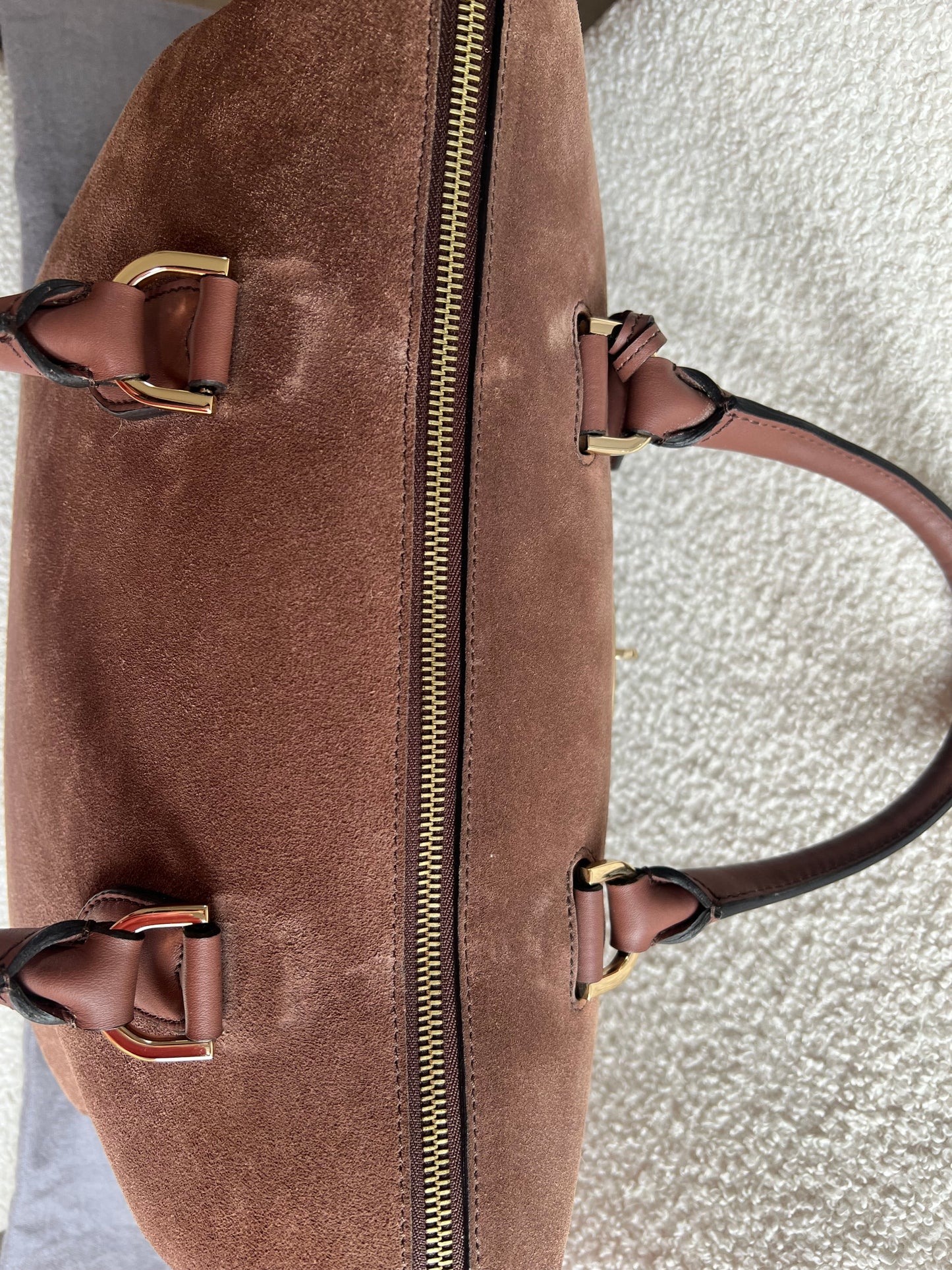 Mulberry Brown Suede Medium Del Rey (RRP £1100)