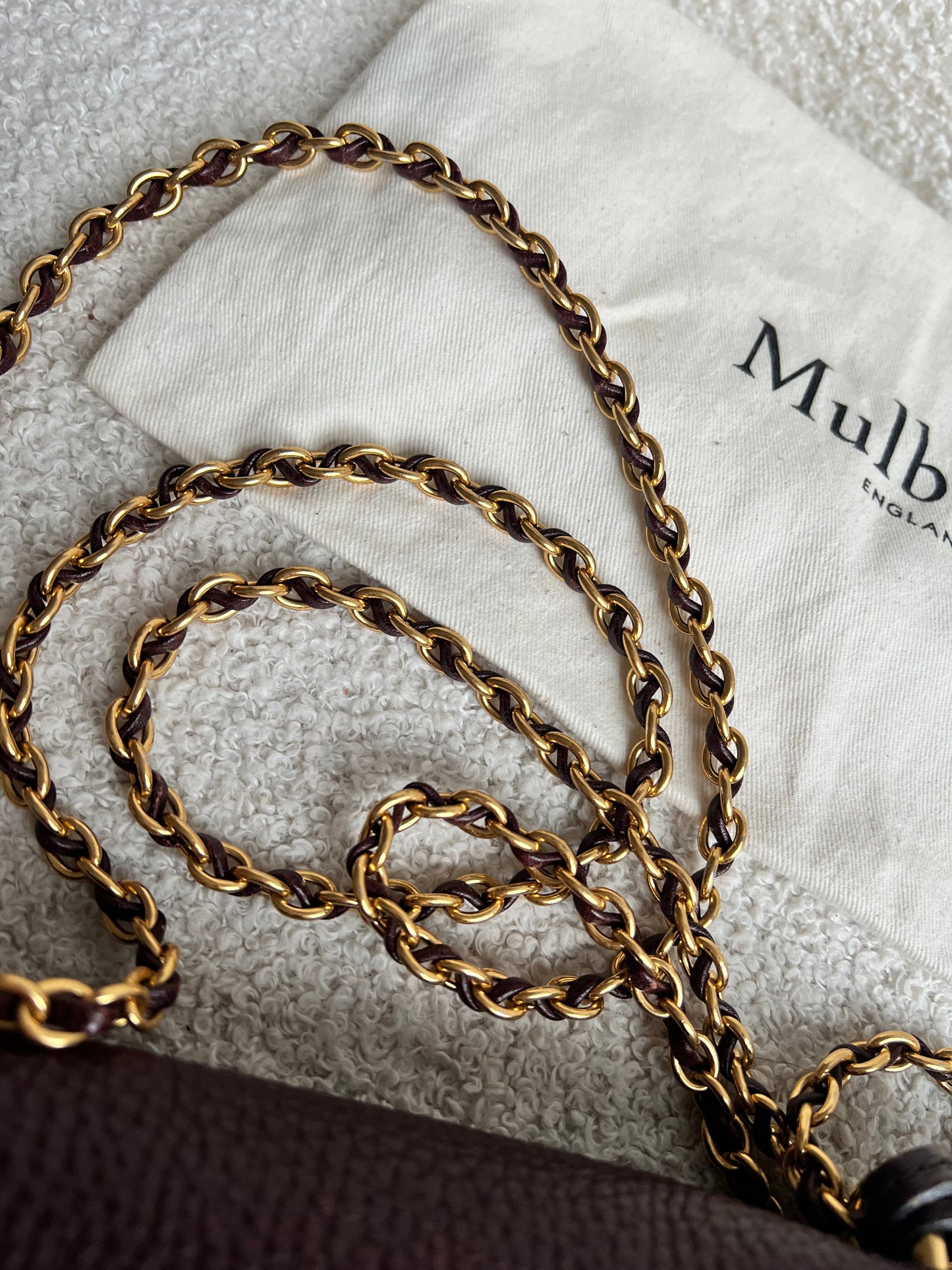 Mulberry Oxblood Regular Lily with Gold Hardware (RRP £895)