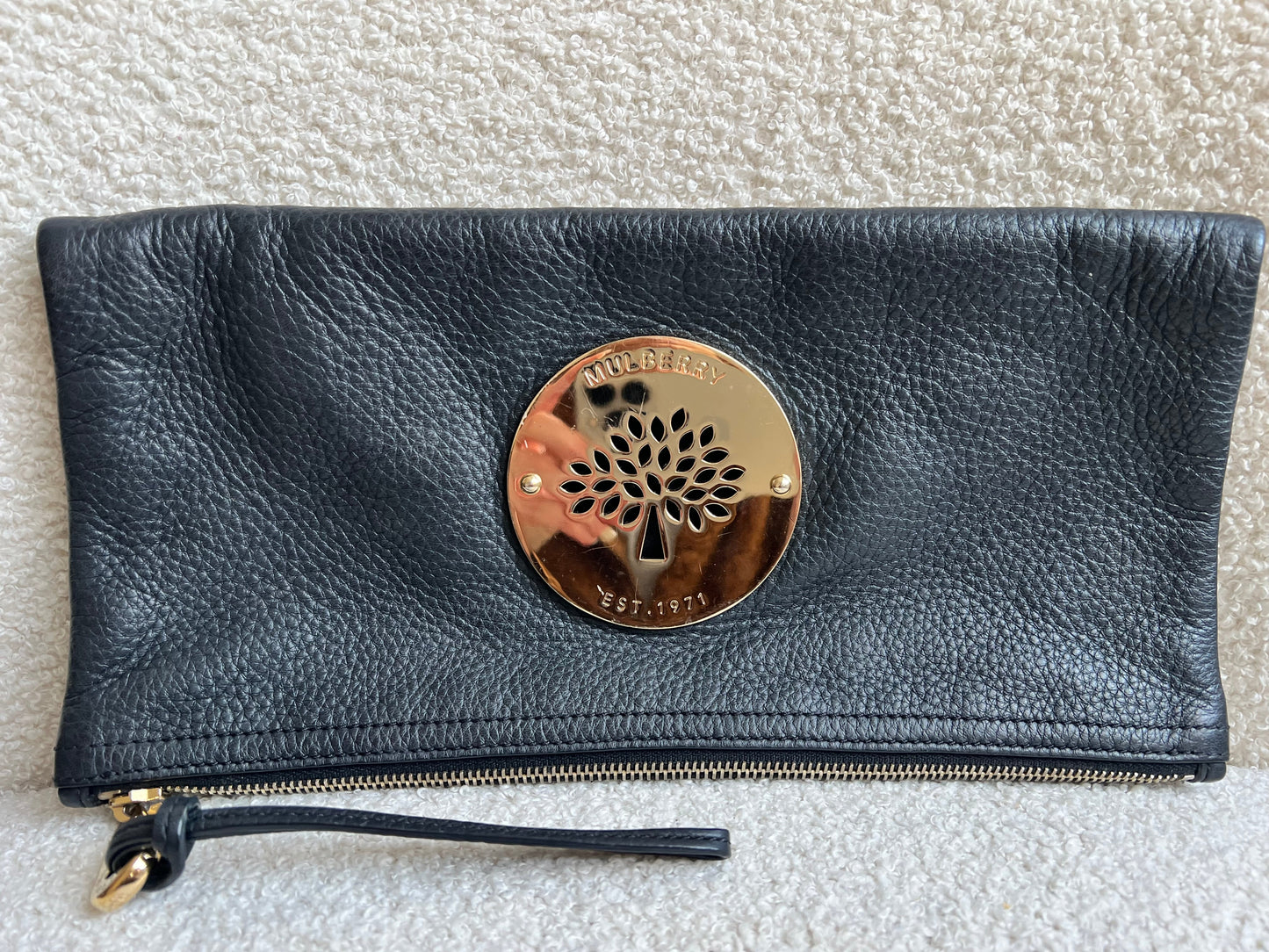 Mulberry Black Daria Clutch (RRP £550)