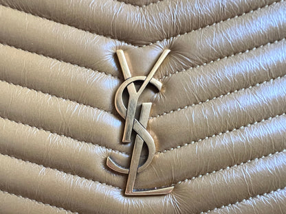 Yves Saint Laurent (YSL) Toffee Beige Mini Lou Camera Bag (RRP £1285)