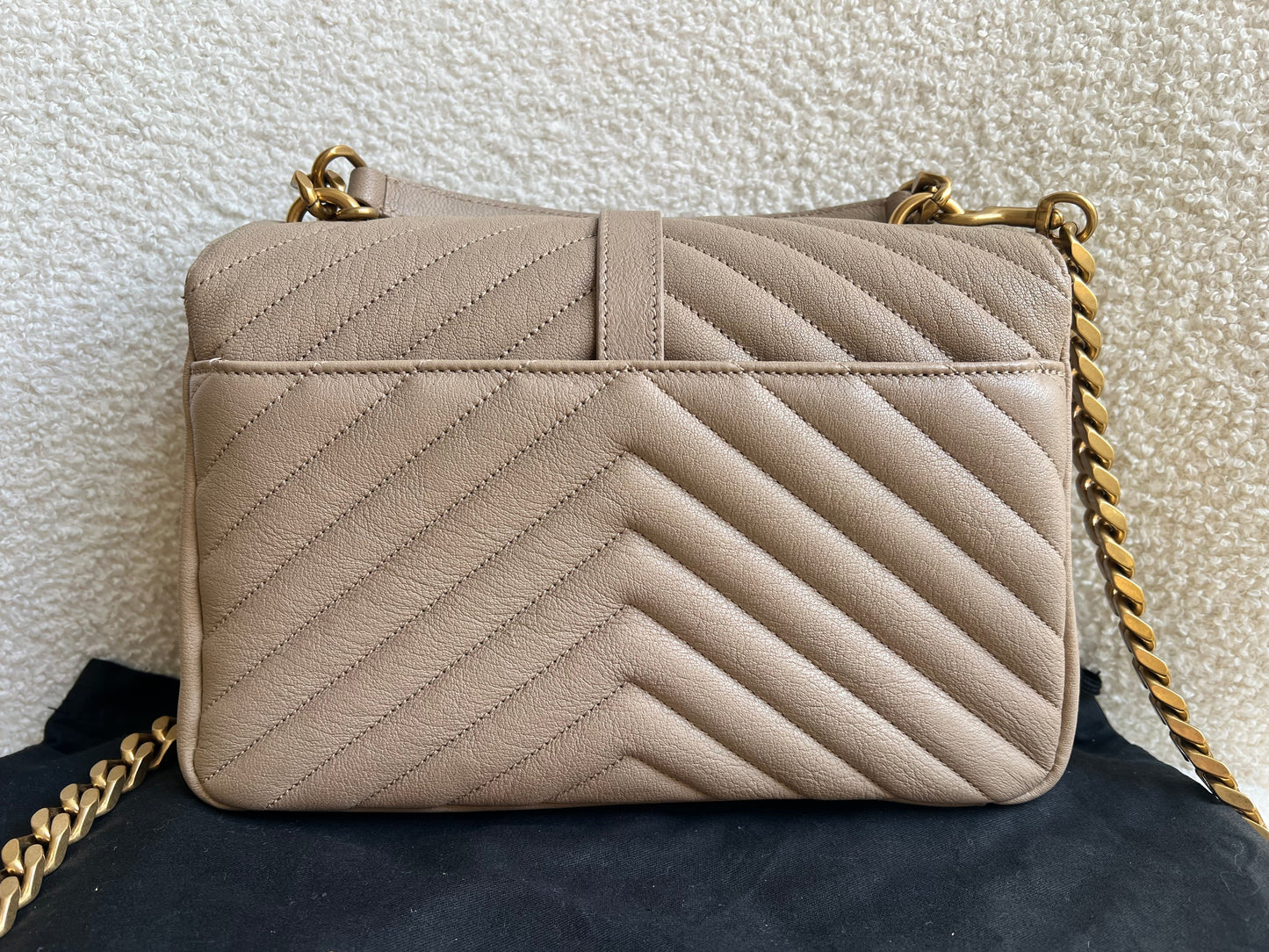 Yves Saint Laurent (YSL) Beige Medium College (£2000)