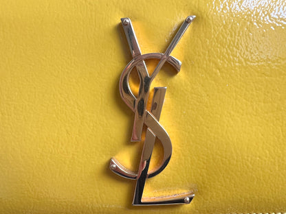 Yves Saint Laurent (YSL) Small Kate Yellow Patent with Gold Hardware (RRP £1,440)