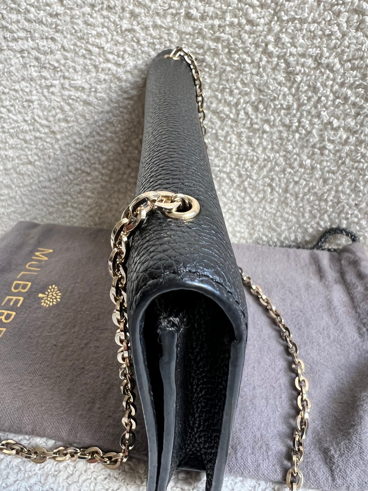 Mulberry Black Bayswater Clutch (RRP £495)