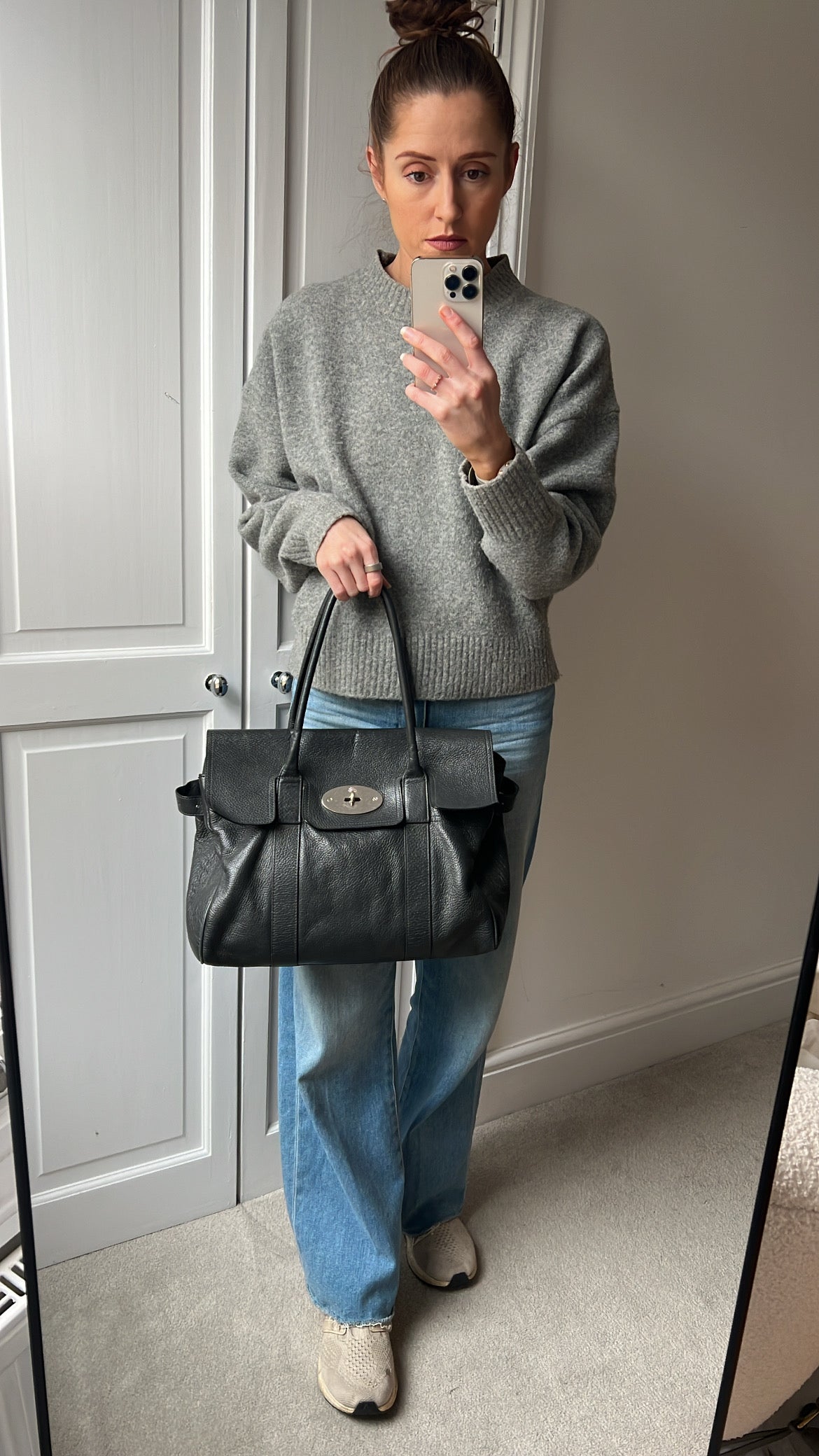 Mulberry Graphite Grey Bayswater