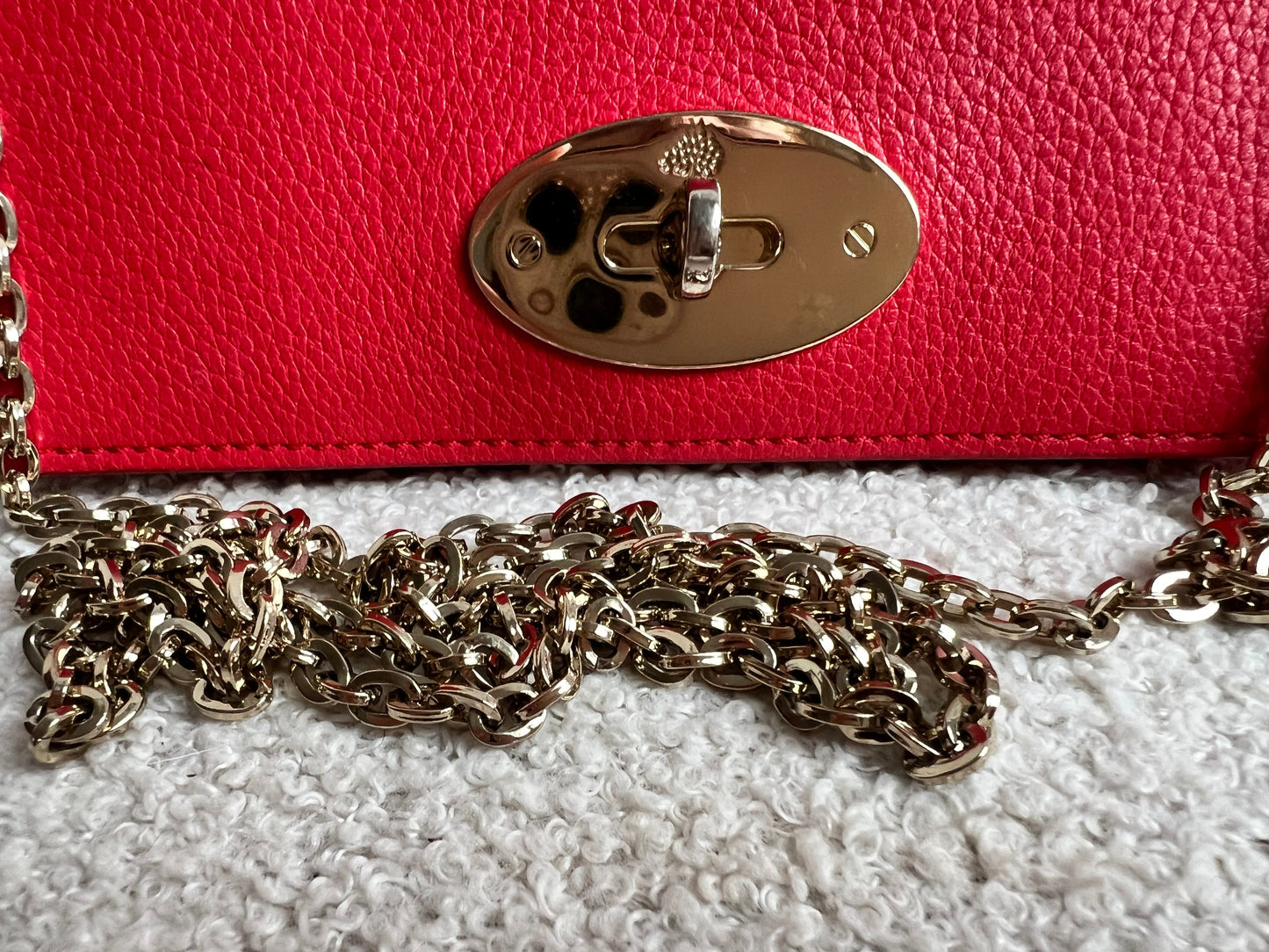 Mulberry Hibiscus Red Bayswater Clutch (RRP £495)