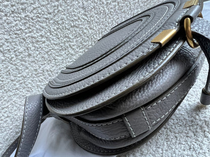 Chloe Small Cashmere Grey Marcie Saddle Bag (RRP £1050)