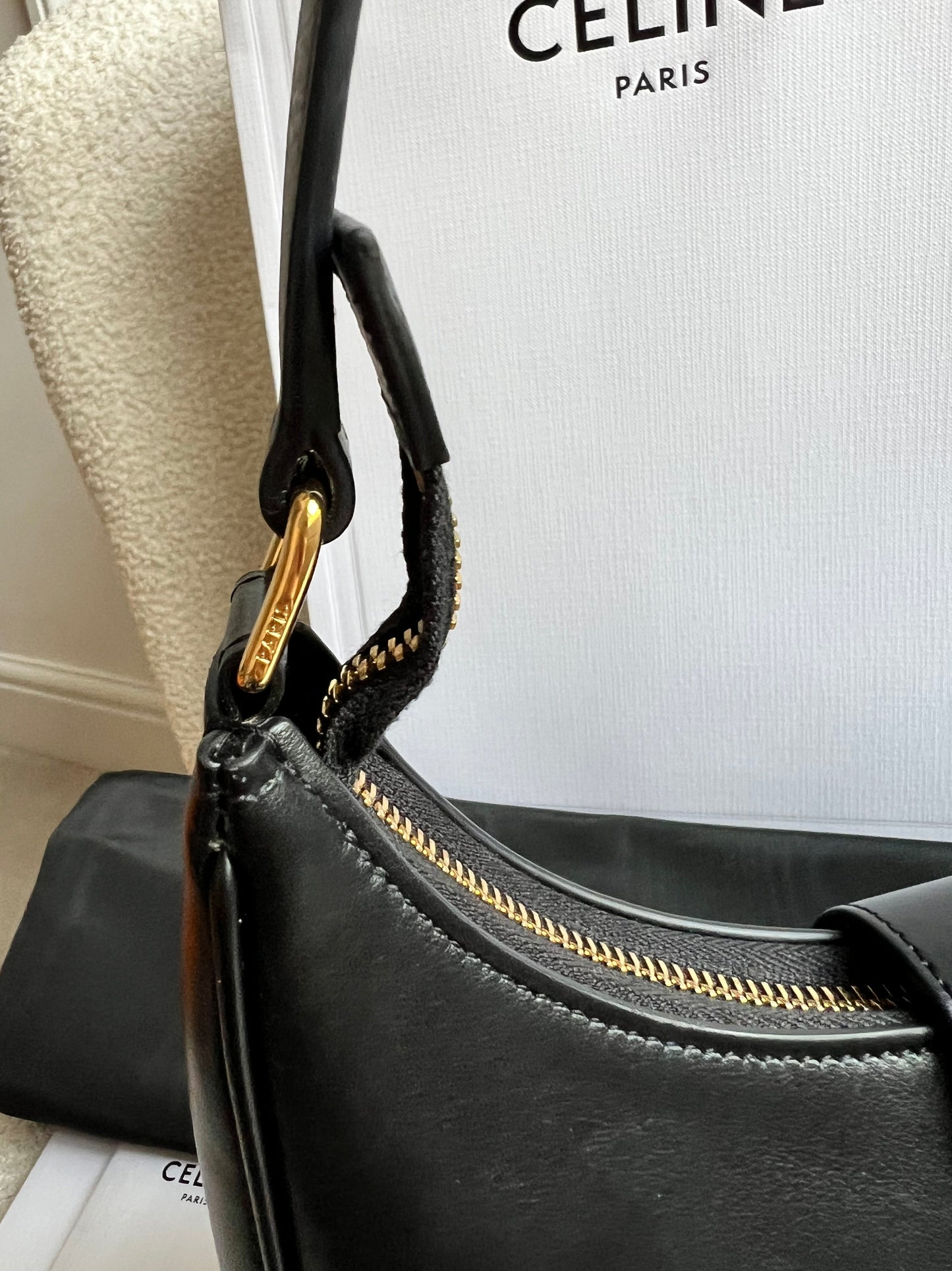 Celine Medium Ava Triomphe in Black (RRP £1850)