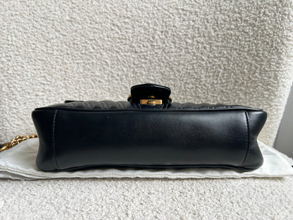 Gucci GG Black Marmont Small Shoulder Bag (RRP £2070)