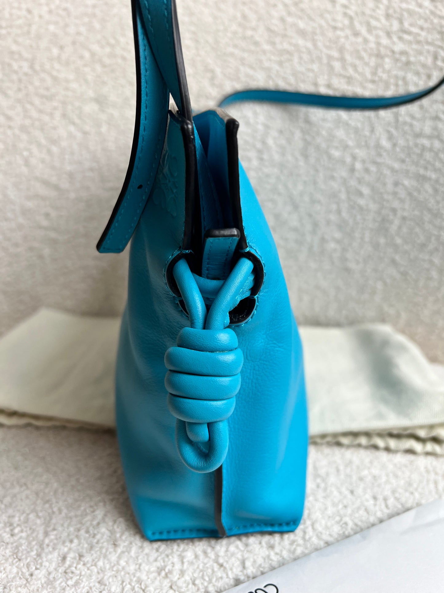 Loewe Cyan Mini Flamenco Clutch Bag (RRP £1800)