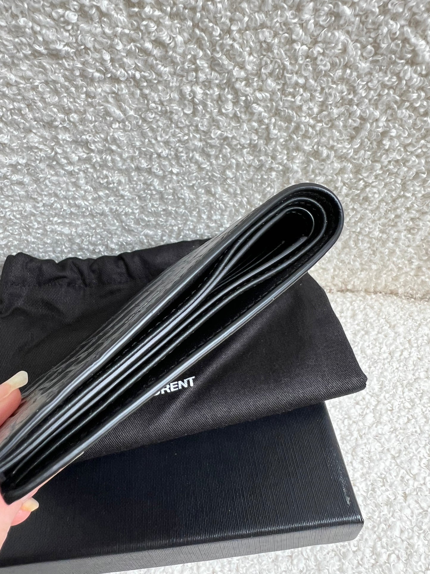 Yves Saint Laurent Black Croc Wallet (RRP £415)