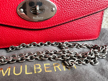 Mulberry Lancaster Red Small Darley Shoulder Bag (RRP £695)