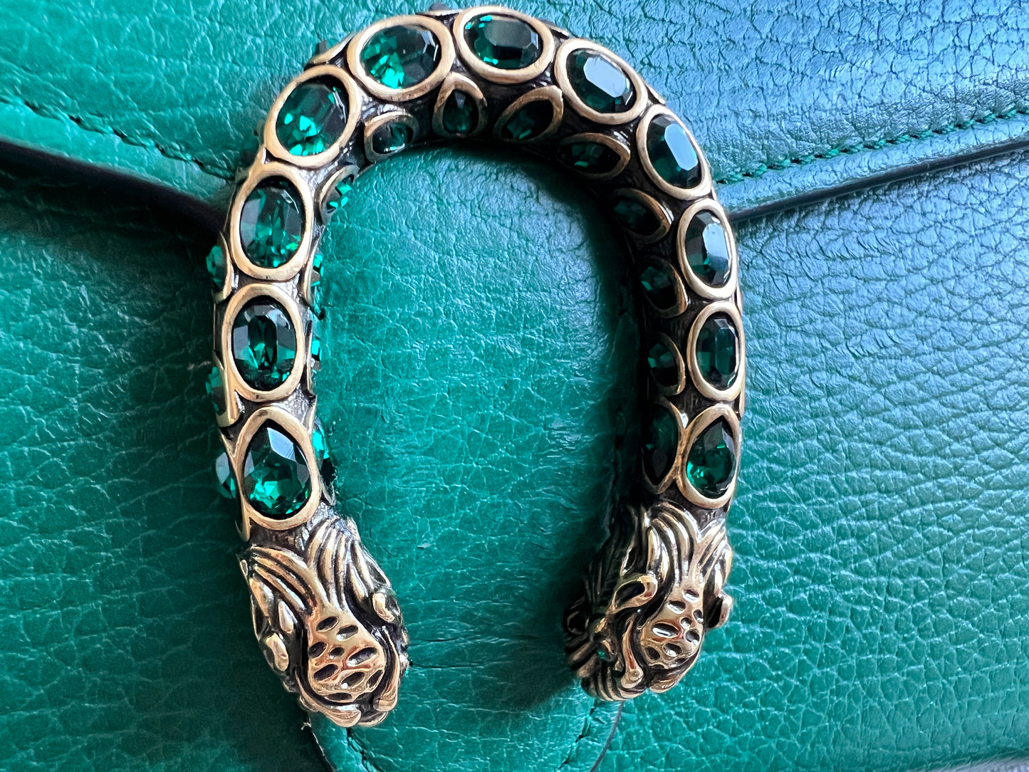 Gucci Dionysus Green Chain Wallet (RRP £1340)