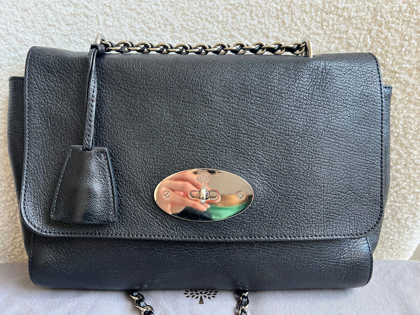Mulberry Black Medium Lily with Silver Hardware (RRP £1095)