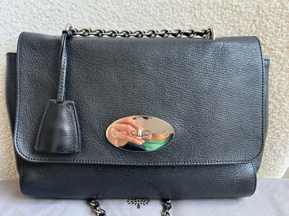 Mulberry Black Medium Lily with Silver Hardware (RRP £1095)